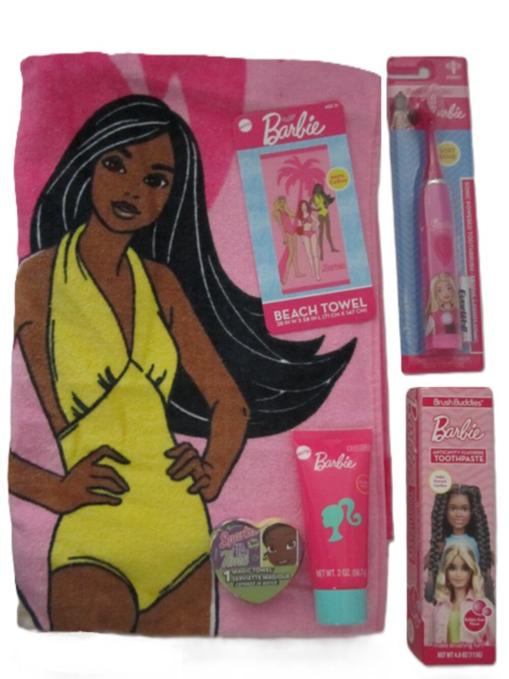 Barbie Beach Towel & Bath Itemes NEW 58" x 28" - Picture 7 of 7